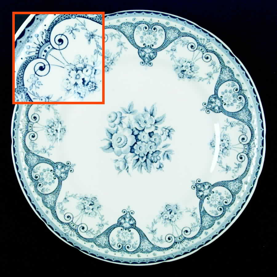 Kent Blue Dinner Plate by Swinnertons-1