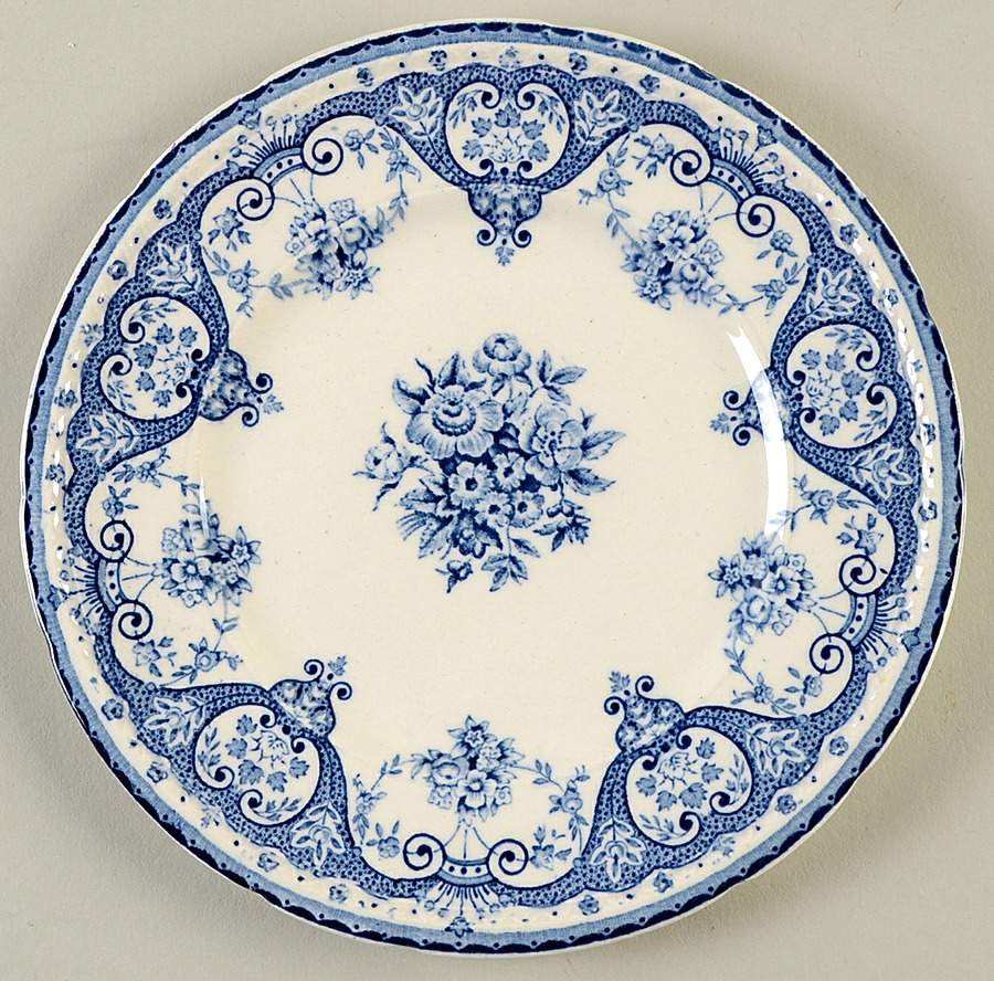 Kent Blue Bread & Butter Plate by Swinnertons-1