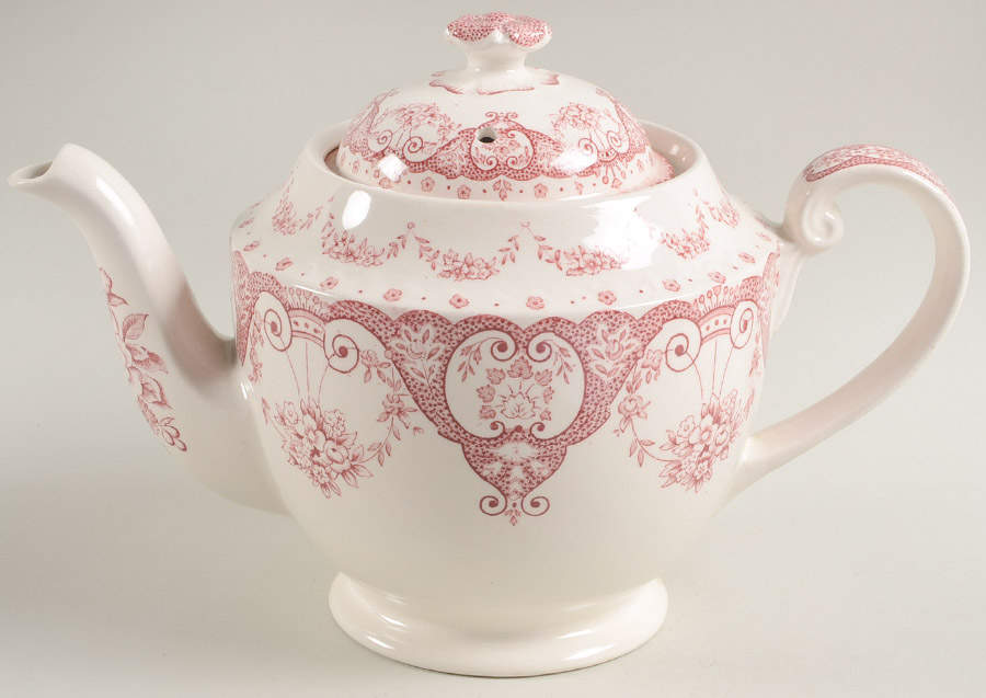 Kent Pink Teapot & Lid by Swinnertons-1