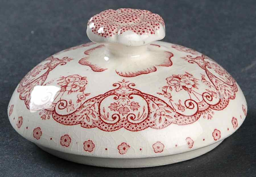 Kent Pink Lid for Sugar Bowl by Swinnertons-1