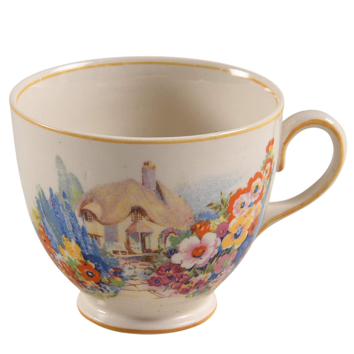 Old England Gardens Footed Cup by Swinnertons-1