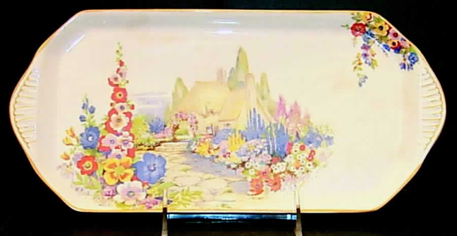 Old England Gardens Large Sandwich Tray by Swinnertons-1