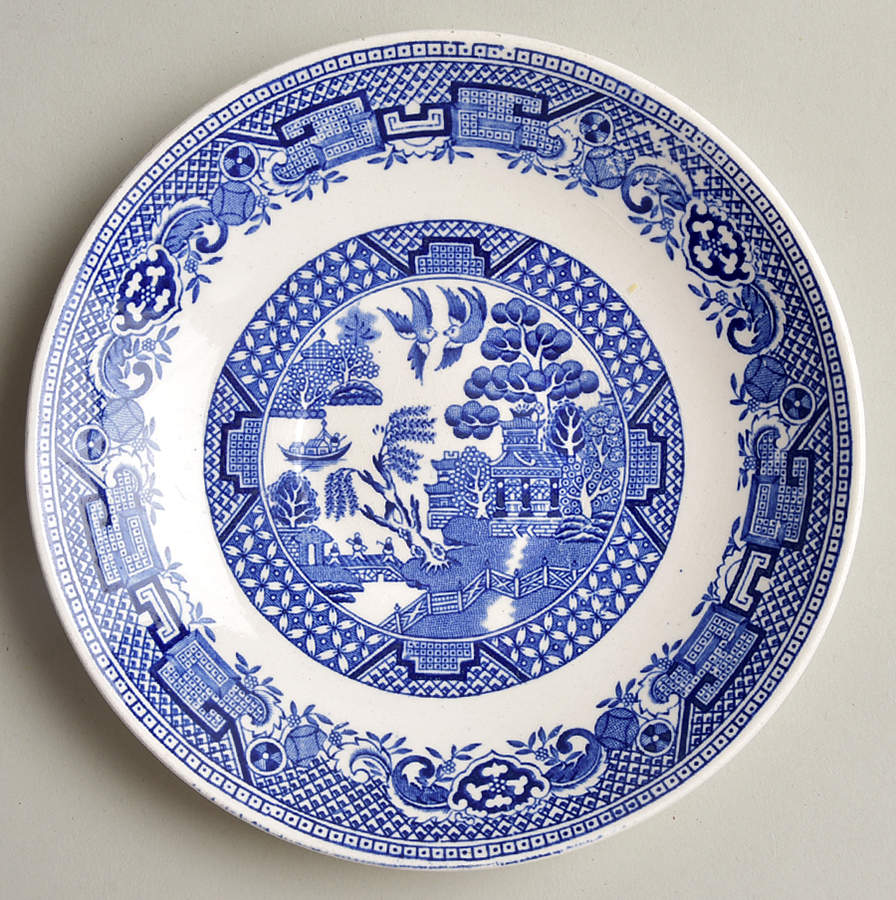 Old Willow Blue Saucer for Oversized Cup by Swinnertons-1