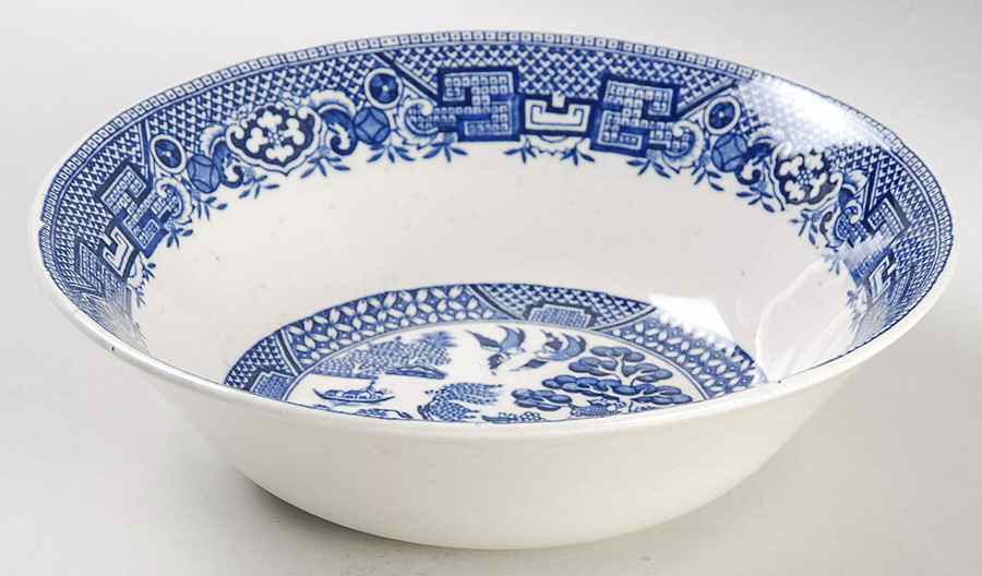Old Willow Blue Coupe Cereal Bowl by Swinnertons-1