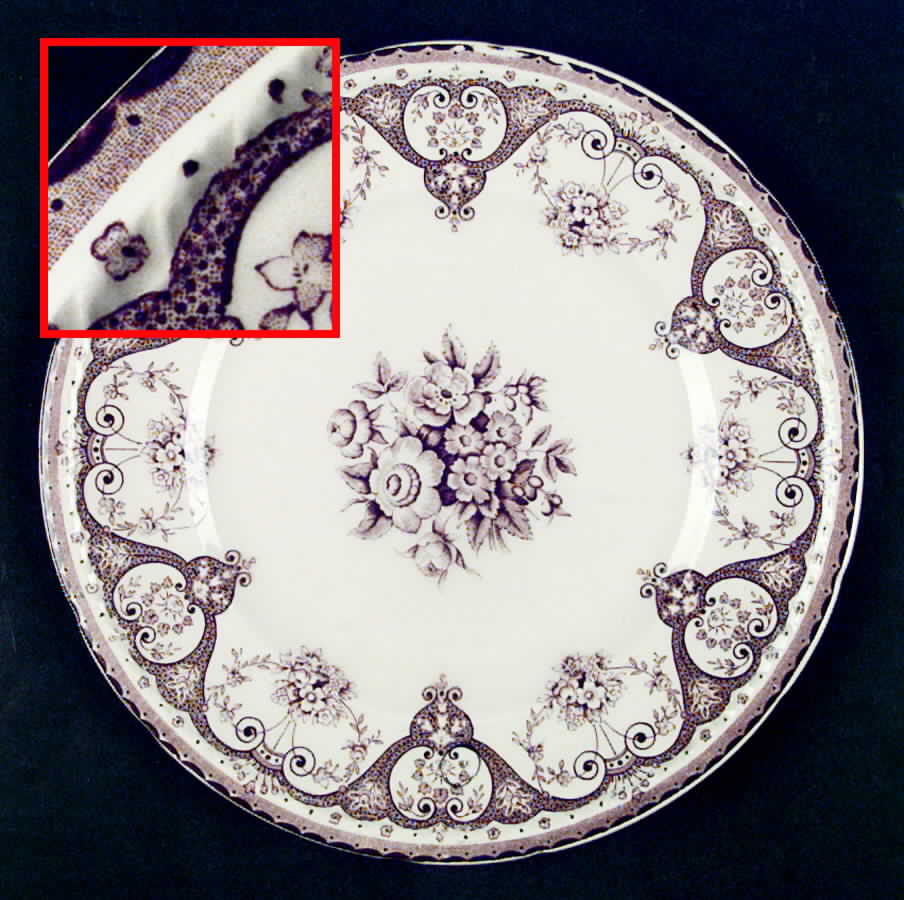 Plymouth Brown Dinner Plate by Swinnertons-1