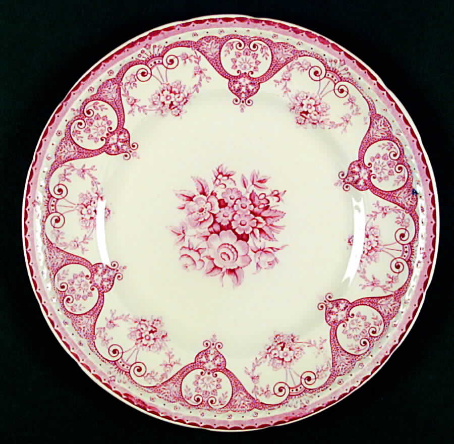 Plymouth Red Dinner Plate by Swinnertons-1