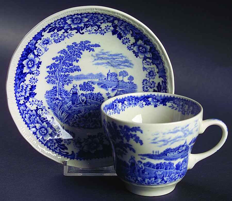 Silverdale Flat Cup & Saucer Set by Swinnertons-1
