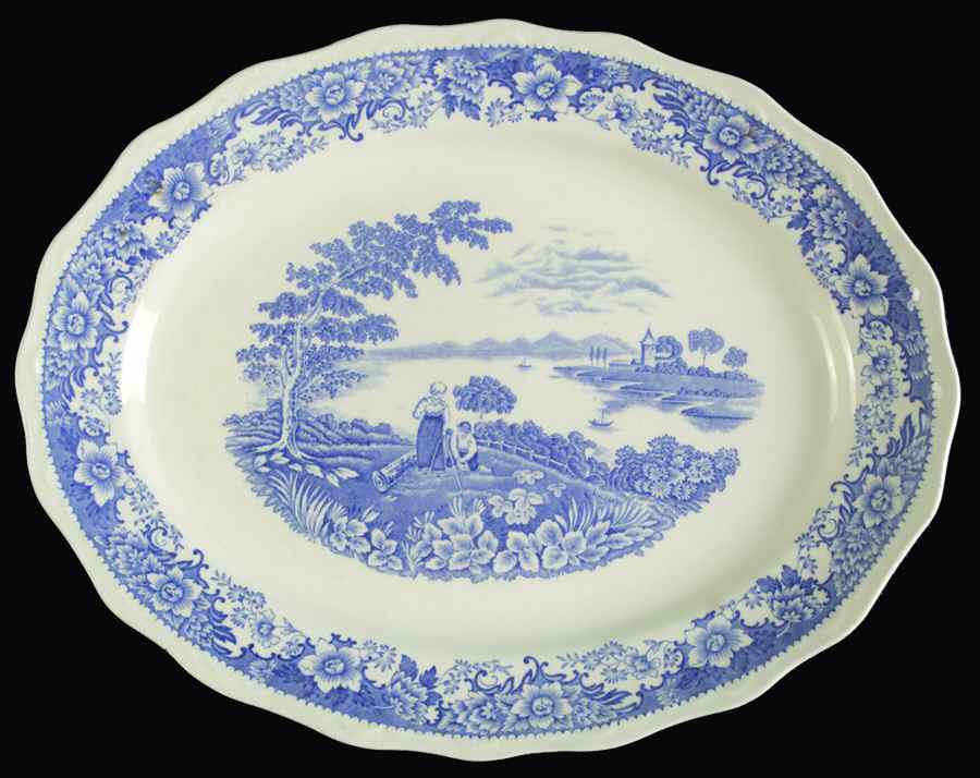 Silverdale 13" Oval Serving Platter by Swinnertons-1