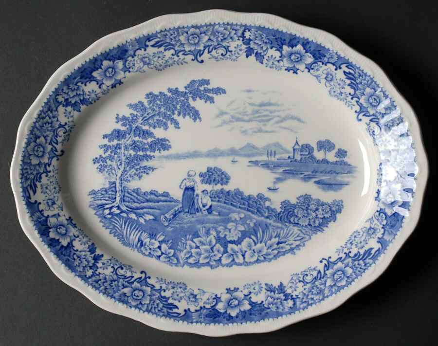 Silverdale 11" Oval Serving Platter by Swinnertons-1