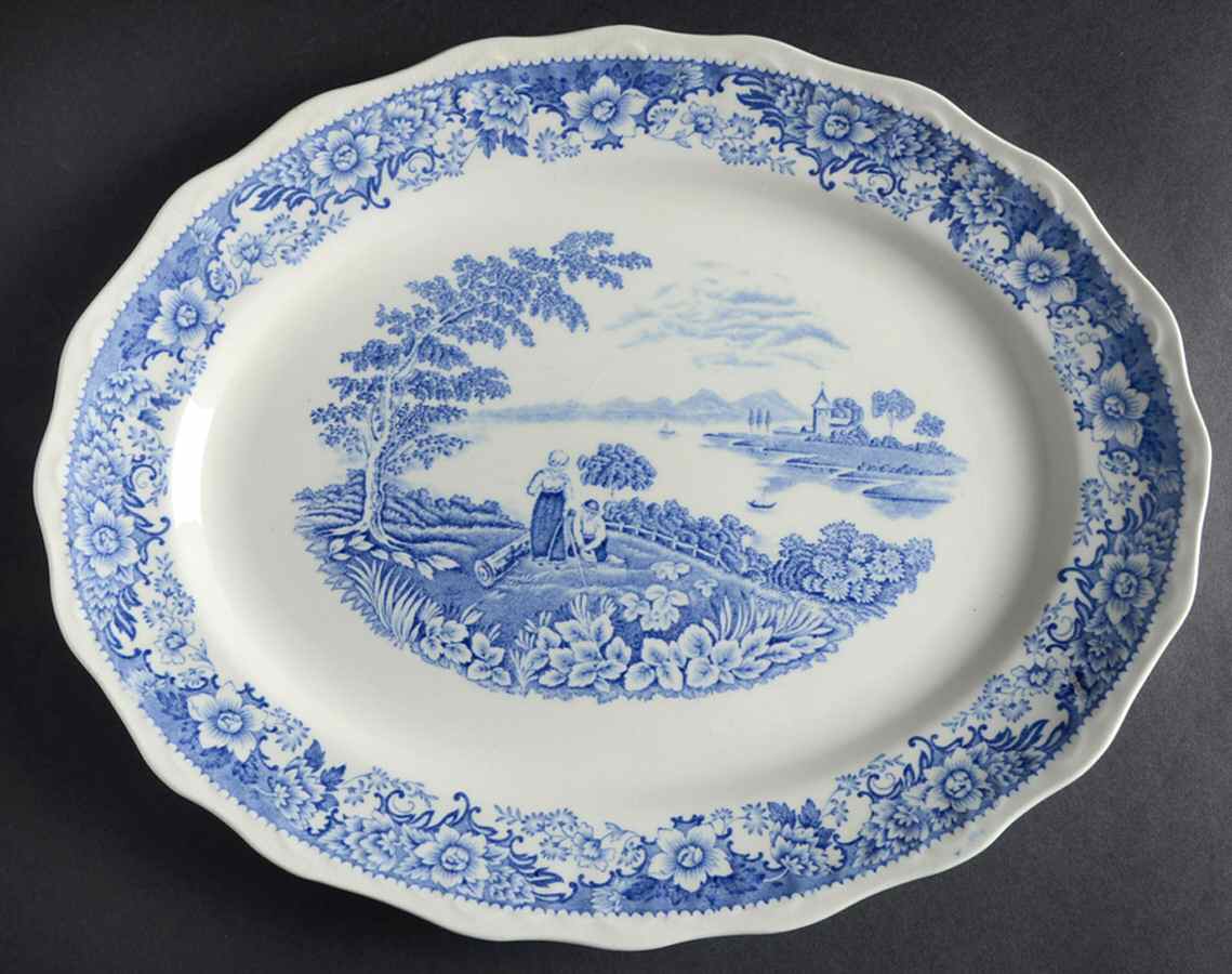 Silverdale 12" Oval Serving Platter by Swinnertons-1