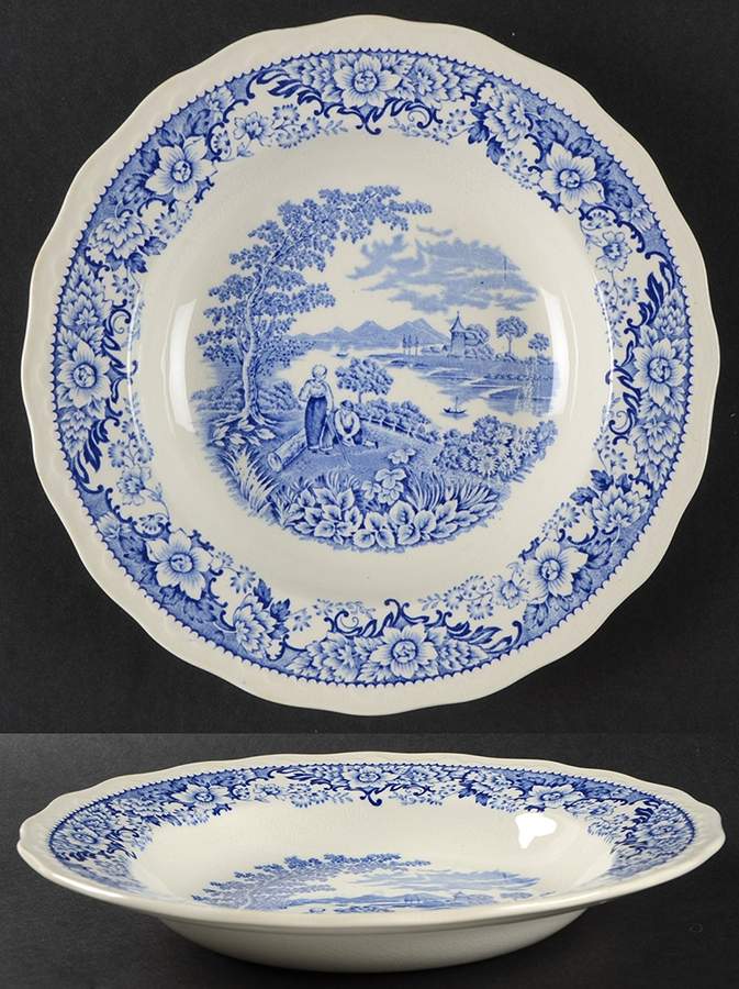Silverdale Large Rim Soup Bowl by Swinnertons-1
