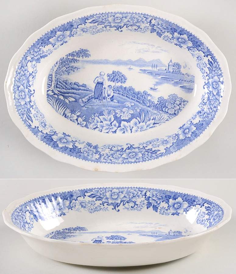 Silverdale 9" Oval Vegetable Bowl by Swinnertons-1