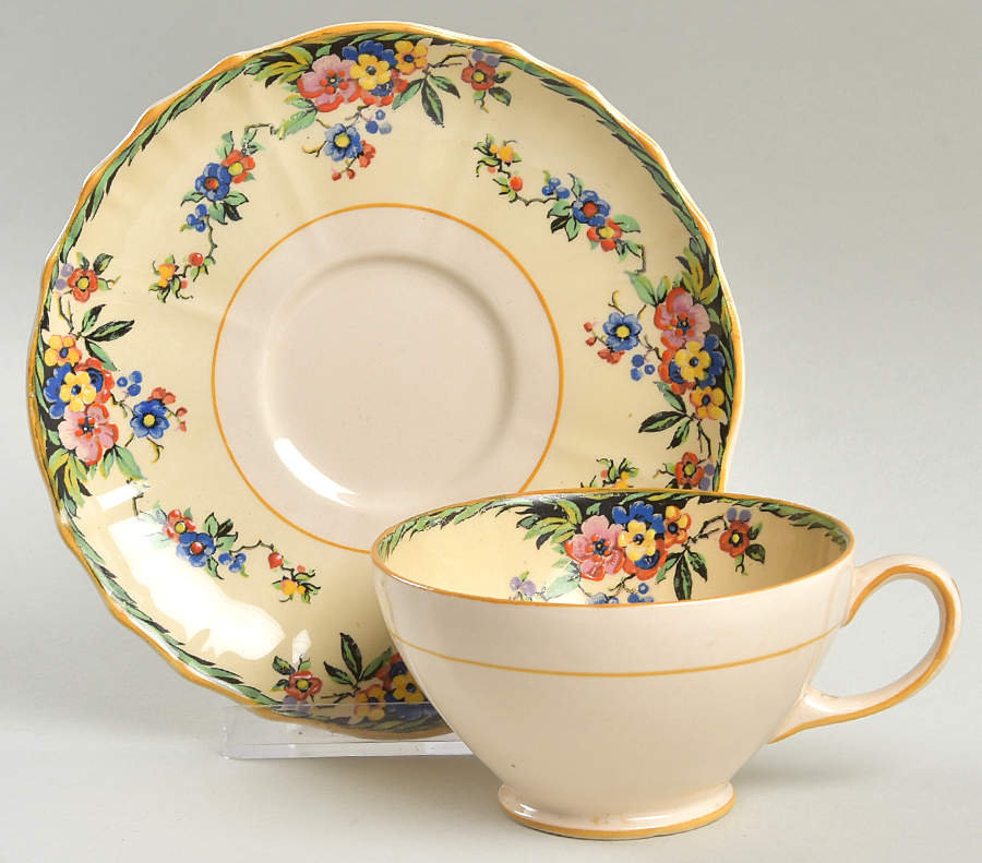 Surrey Footed Cup & Saucer Set by Swinnertons-1