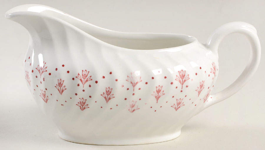 Bijou Red Gravy Boat by Swinnertons-1