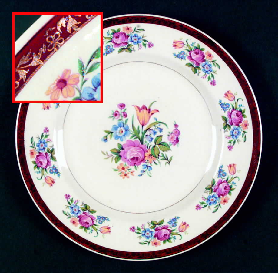 Tudor Rose Dinner Plate by Swinnertons-1