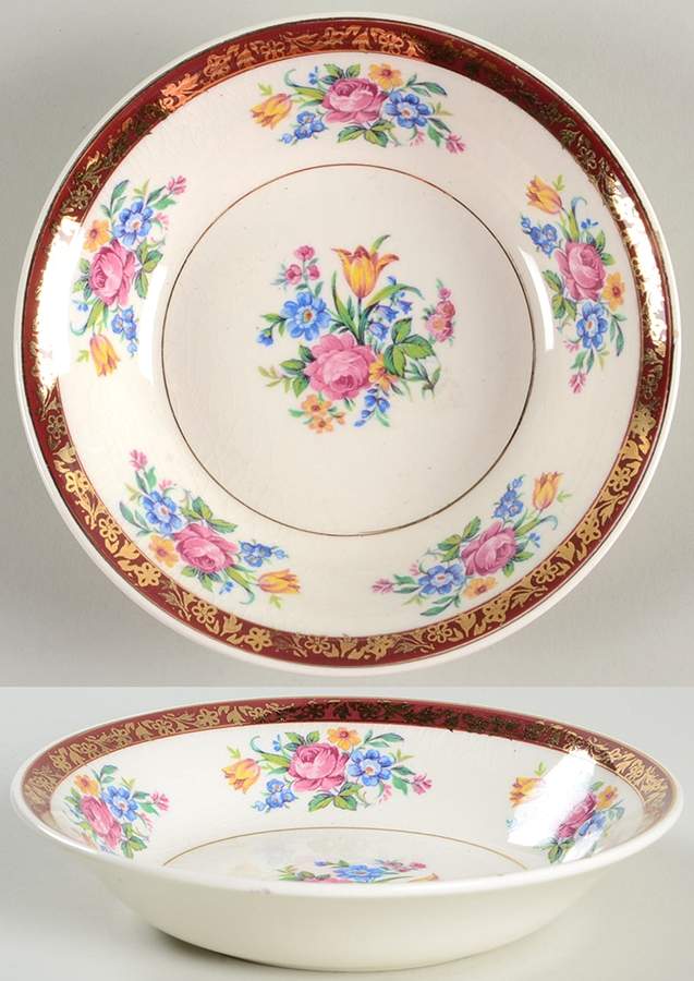 Tudor Rose Fruit/Dessert (Sauce) Bowl by Swinnertons-1
