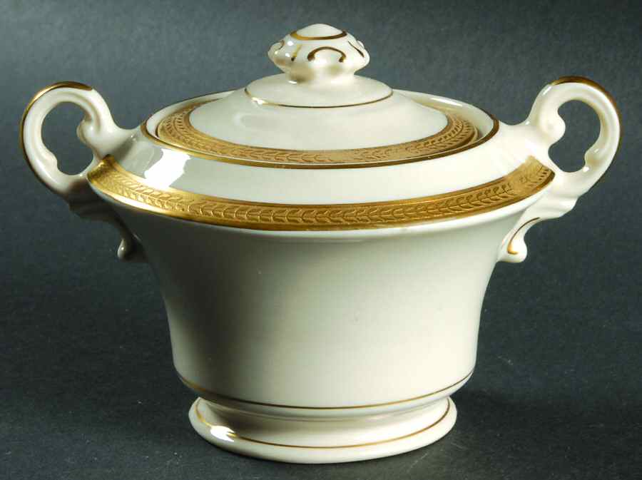 Diane (No Color Band) Sugar Bowl & Lid by Syracuse-1