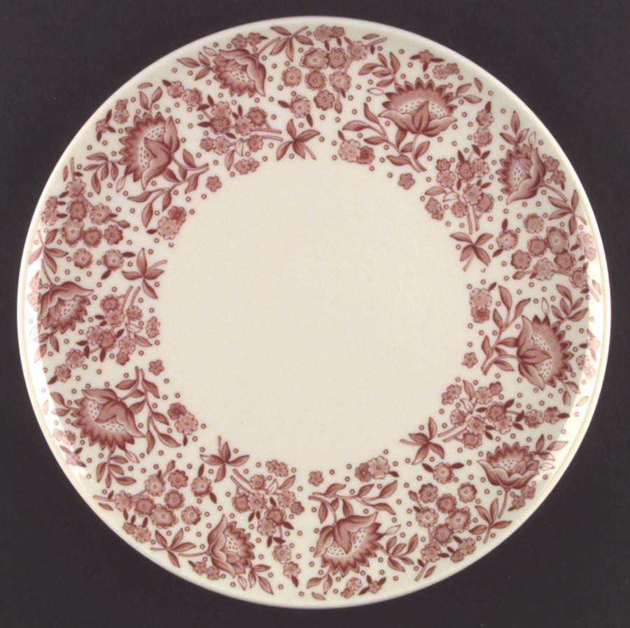 Mayflower Red Dinner Plate by Syracuse-1