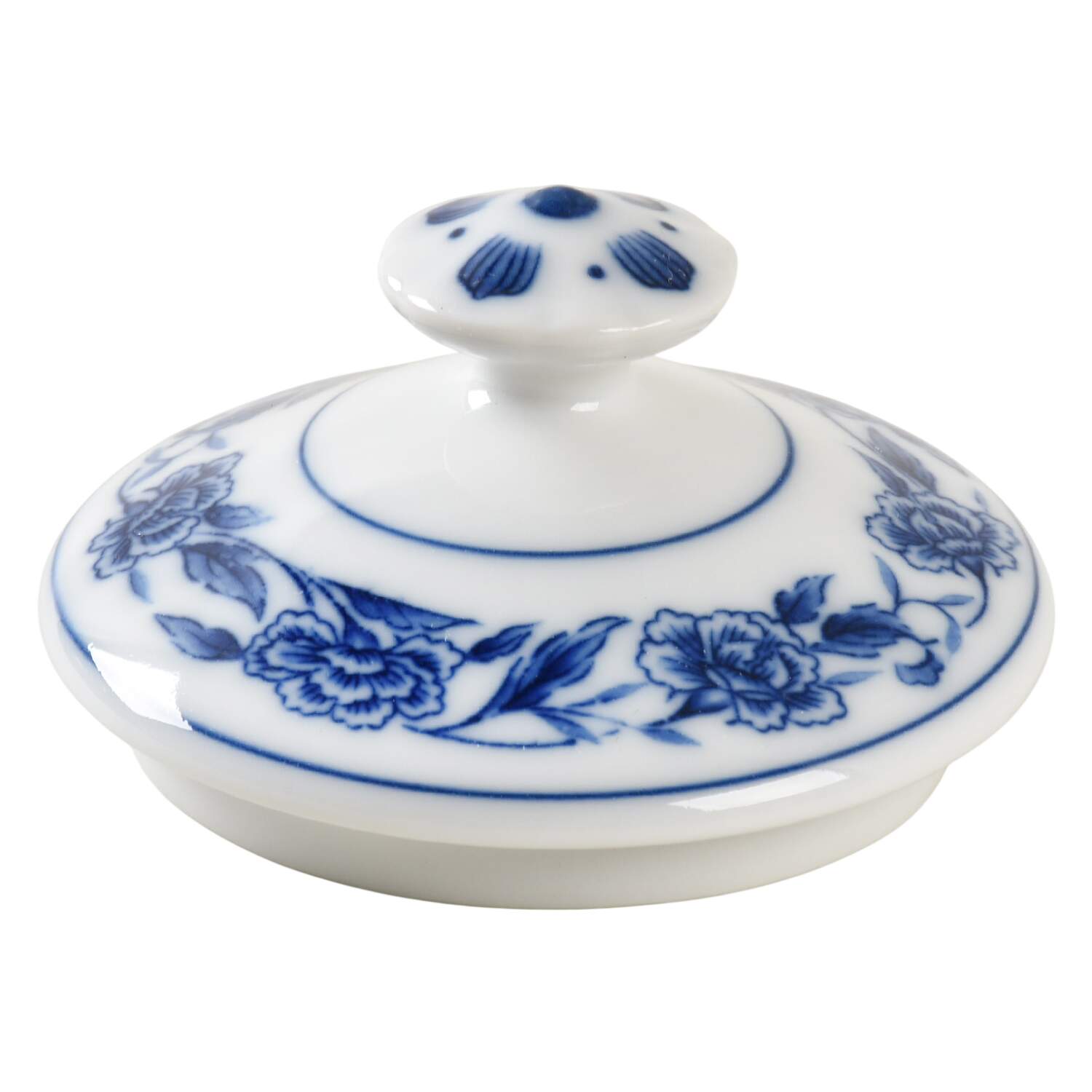 Blue Chatham Lid for Sugar Bowl by Symco-1