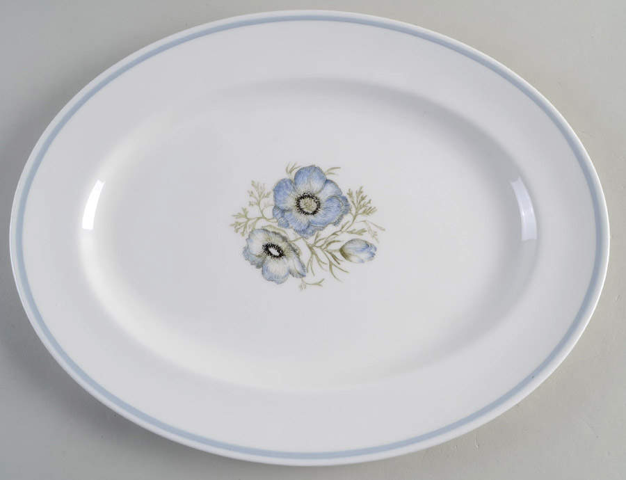 Glen Mist (Susie Cooper Signature Stamp) 15" Oval Serving Platter by Susie Cooper-1
