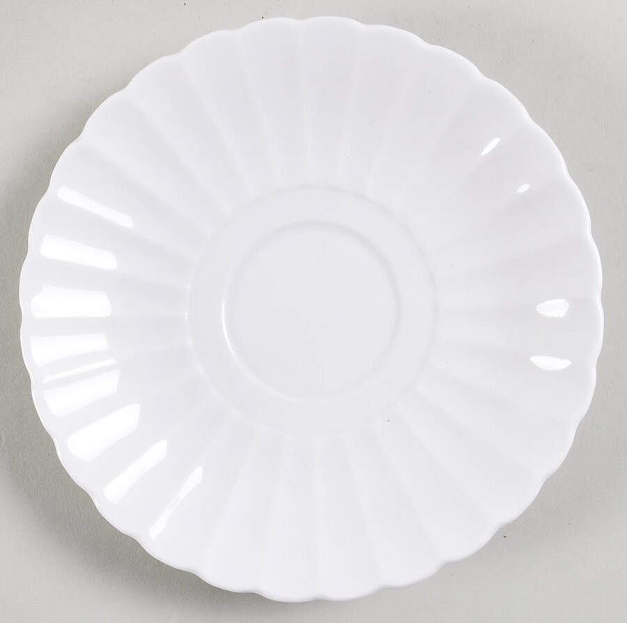 White Flute Saucer by Susie Cooper-1