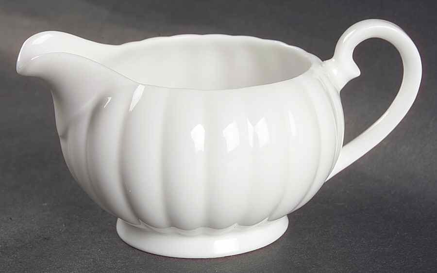 White Flute Mini Creamer by Susie Cooper-1