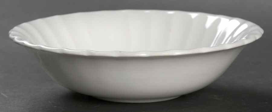White Flute Fruit/Dessert (Sauce) Bowl by Susie Cooper-1