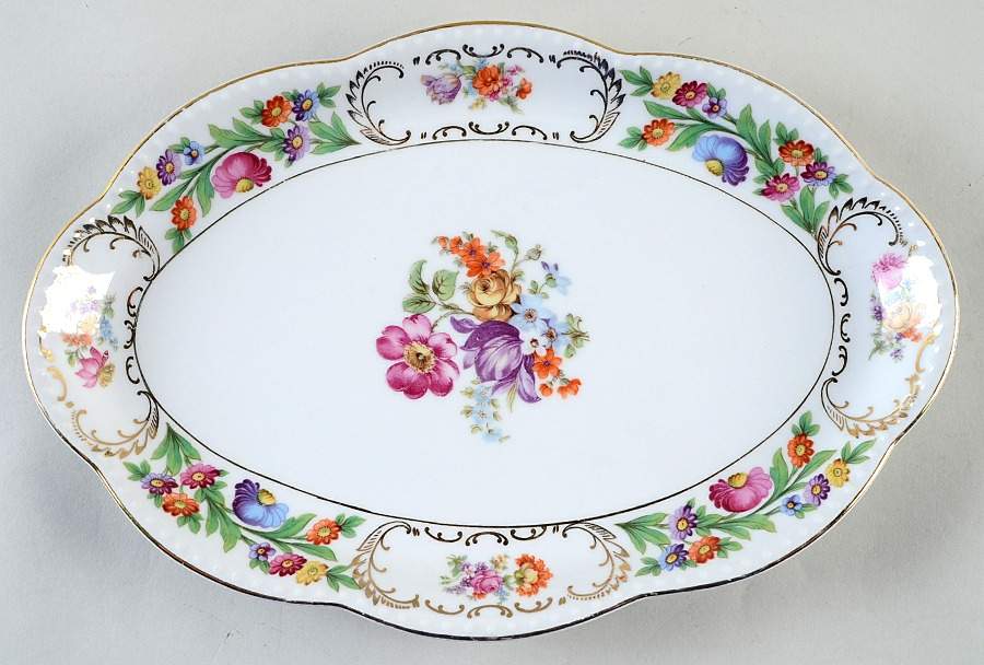 SCH115 12" Oval Serving Platter by Schumann - Bavaria-1