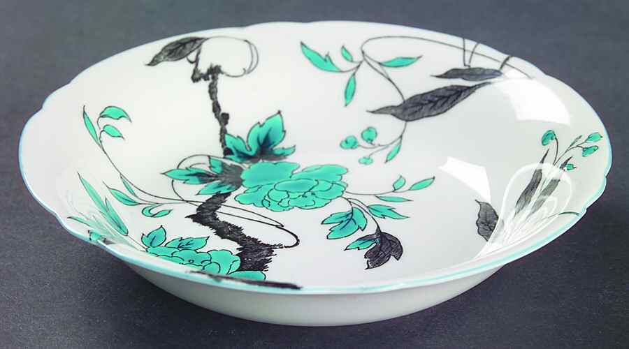 Chippendale Turquoise Fruit/Dessert (Sauce) Bowl by Shelley-1