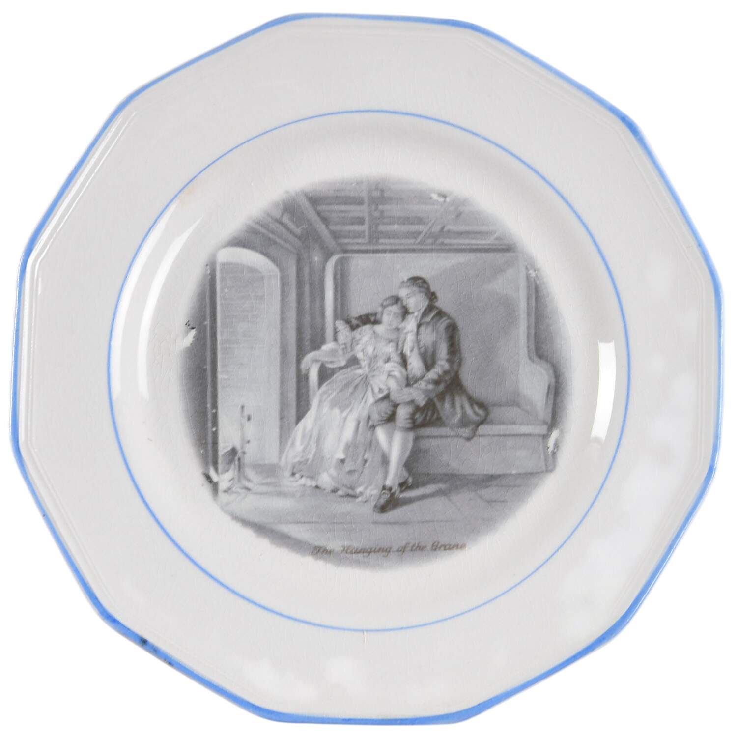 Courtship of Miles Standish Salad Plate by Sterling China (USA)-1