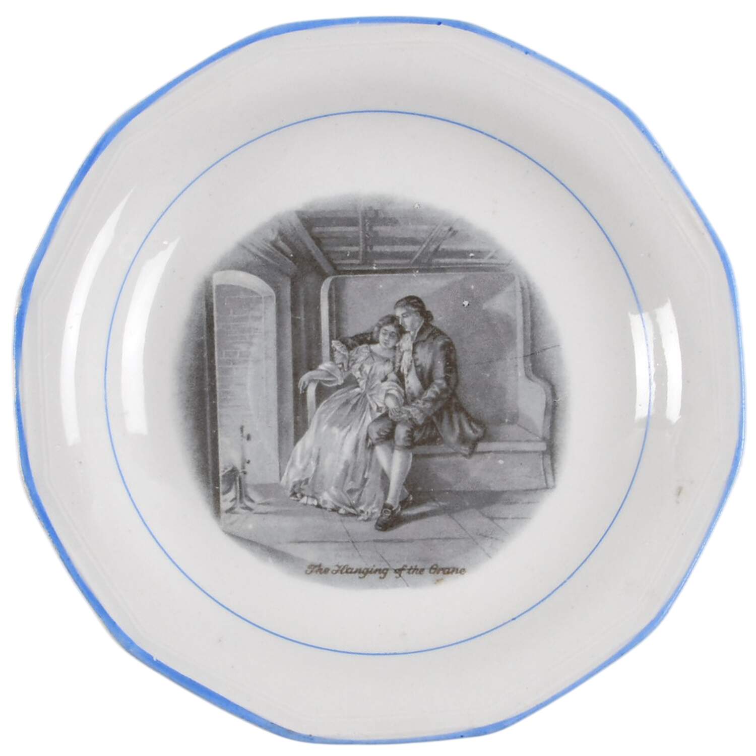 Courtship of Miles Standish Saucer for Flat Cup by Sterling China (USA)-1