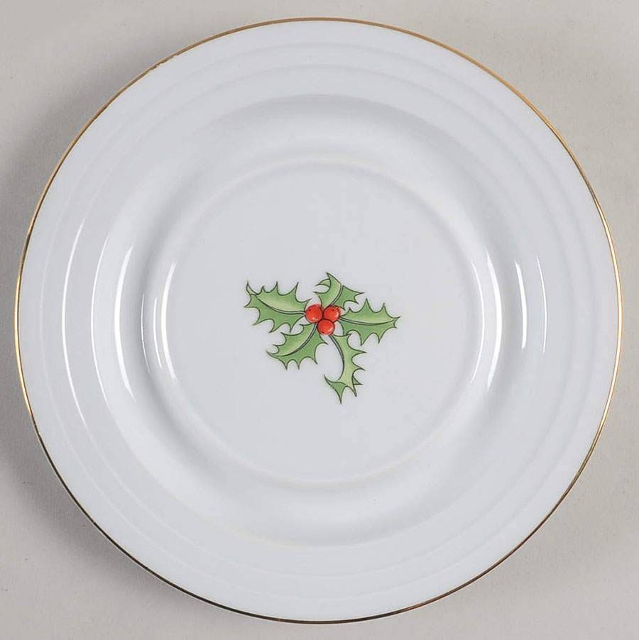 Home For The Holidays Underplate for Round Gravy Boat by Shibata Toki-1