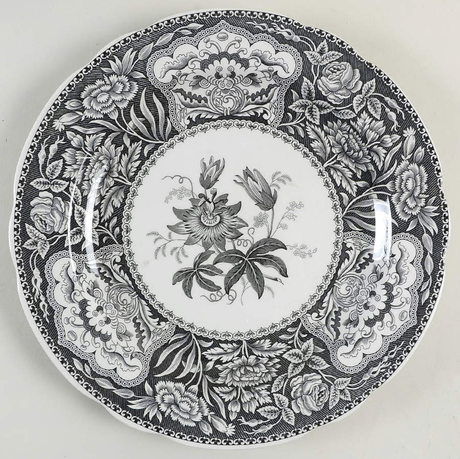 Archive Collection Black Dinner Plate by Spode-1
