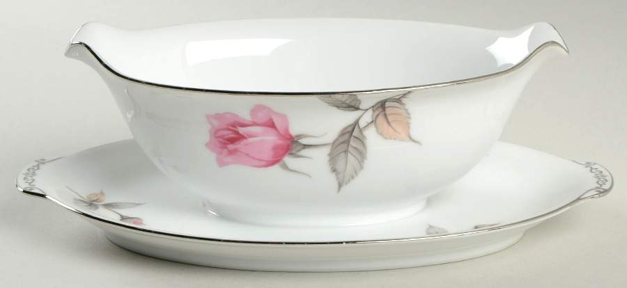 Melody Gravy Boat with Attached Underplate by Style House-1