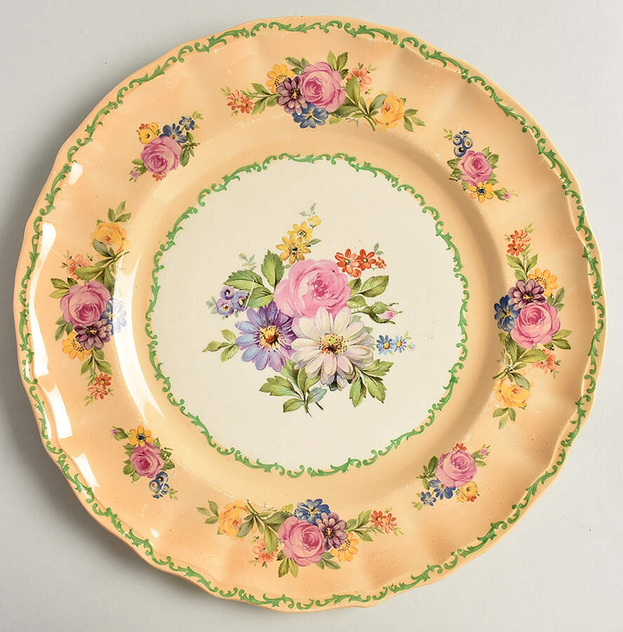 Princess Rose Dinner Plate by Swinnertons-1