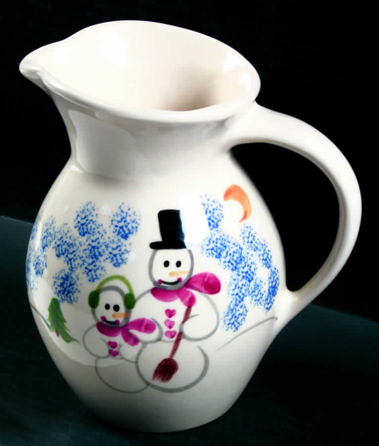 Snowman Family 24 Oz Pitcher by Shannon & Daughters-1