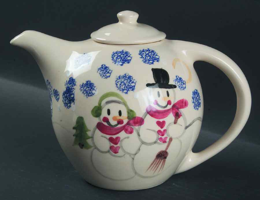 Snowman Family Teapot & Lid by Shannon & Daughters-1