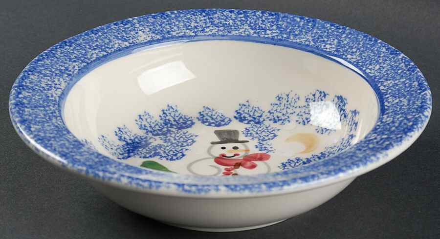 Snowman Family Soup/Cereal Bowl by Shannon & Daughters-1
