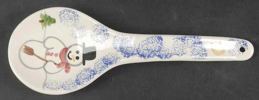 Snowman Family Spoon Rest/Holder (Holds 1 Spoon) by Shannon & Daughters-1