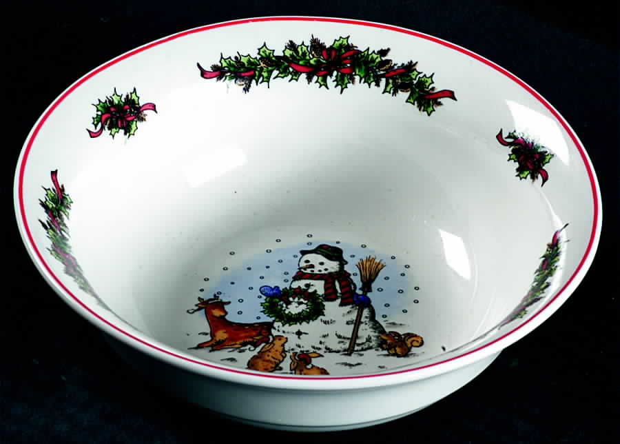 Snowman Coupe Cereal Bowl by Salem-1