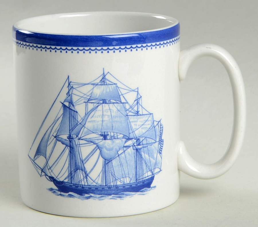 Blue Clipper Mug by Spode-1