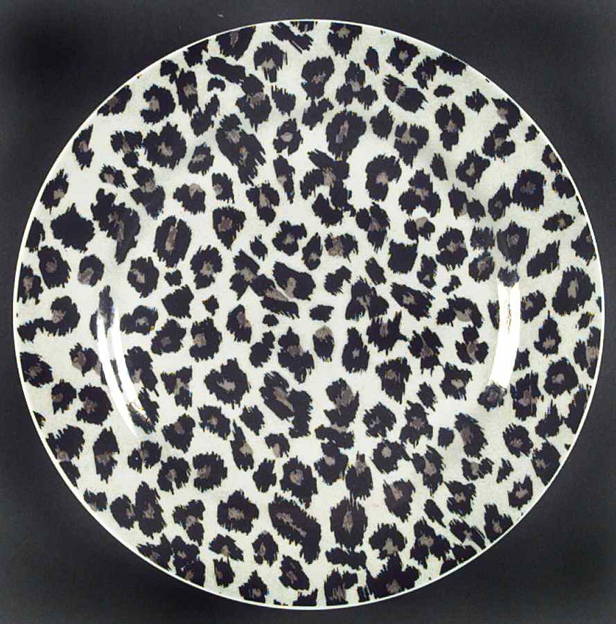 Snow Leopard Salad Plate by Sakura-1