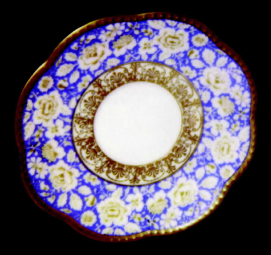 25076 Blue Saucer by Schumann - Bavaria-1