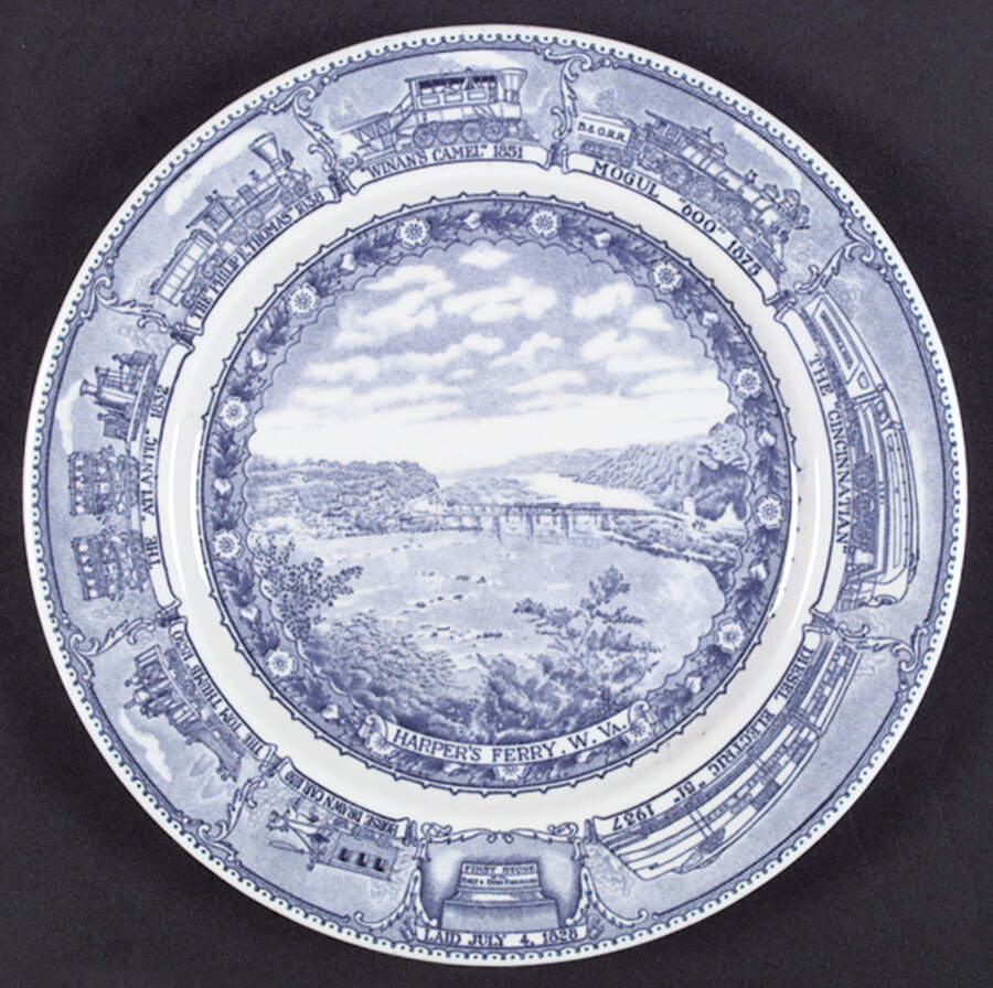 Centenary Colonial (Baltimore and Ohio) Dinner Plate by Shenango-1