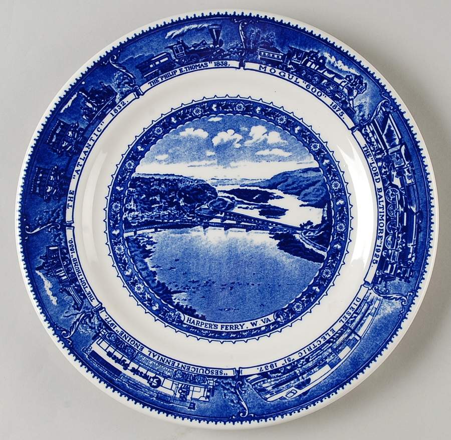 Centenary Colonial (Baltimore and Ohio) Collector Plate by Shenango-1