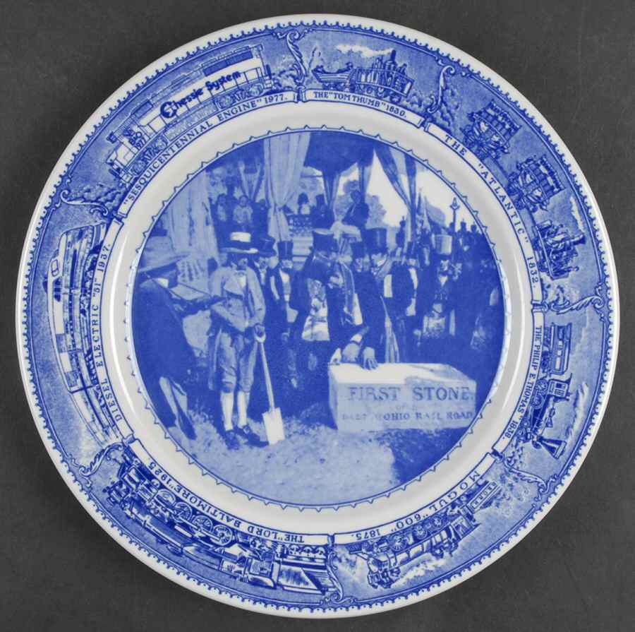Centenary Colonial (Baltimore and Ohio) Collector Plate by Shenango-1