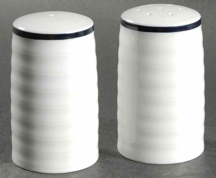 Roulette Blue Salt & Pepper Set by Spal Porcelanas-1