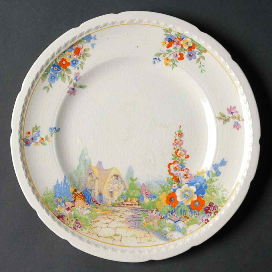 Old England Gardens Salad Plate by Swinnertons-1