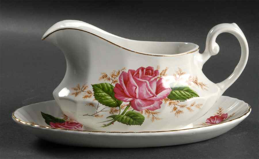 Alicia Gravy Boat & Underplate/Relish by Swinnertons-1