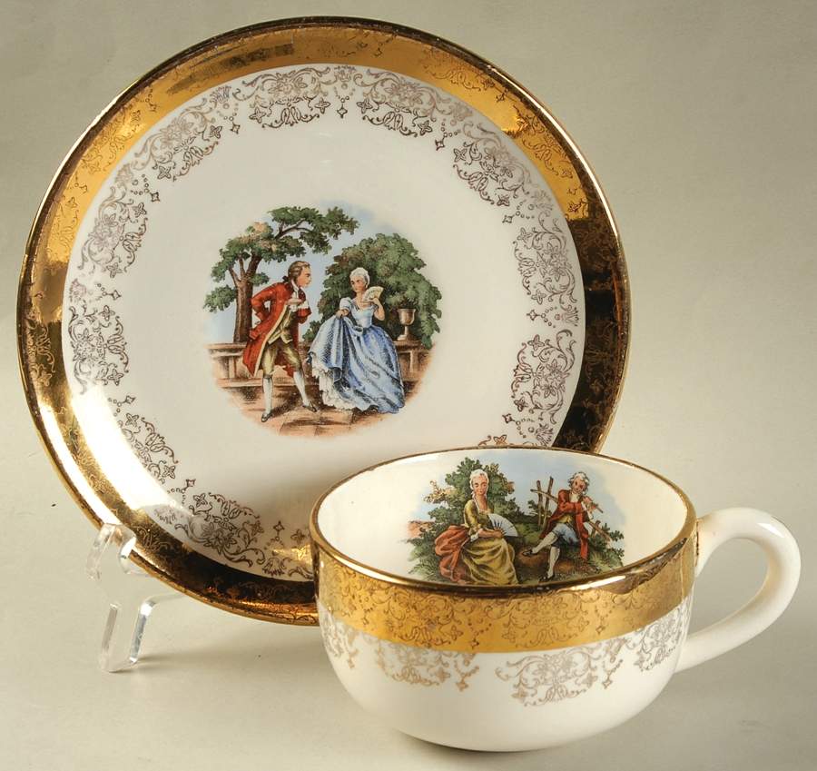 SAB1W Flat Cup & Saucer Set by Sabin-1